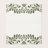 Dekoration der grünen Talavera-Tile-Fiesta-Platzka (Außenseite Aufgefaltet)