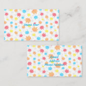 Dekoration der Herbst-Blätter Visitenkarte (Vorne/Hinten)