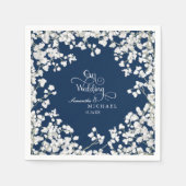 Dekoration der Hochzeitsempfehlung Babys Atemkranz Serviette (Vorderseite)