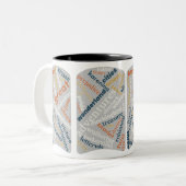 Dekoration der klassischen Buchliteratur auf der T Zweifarbige Tasse (Vorderseite Links)