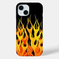 Dekoration der klassischen Racing Flames auf einem