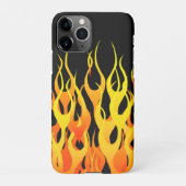 Dekoration der klassischen Racing Flames auf einem iPhone Hülle (Rückseite)