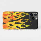 Dekoration der klassischen Racing Flames auf einem iPhone Hülle (Rückseite (Horizontal))