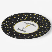 Dekoration der Konfetti-Glitzer-Krankenschwester Pappteller (Schrägansicht)