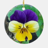 Dekoration der lila und gelben Keramik (Hinten)