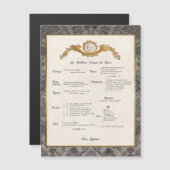 Dekoration der Magnetkarte des französischen Kühls (Vorne/Hinten)