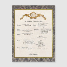 Dekoration der Magnetkarte des französischen Kühls