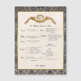 Dekoration der Magnetkarte des französischen Kühls