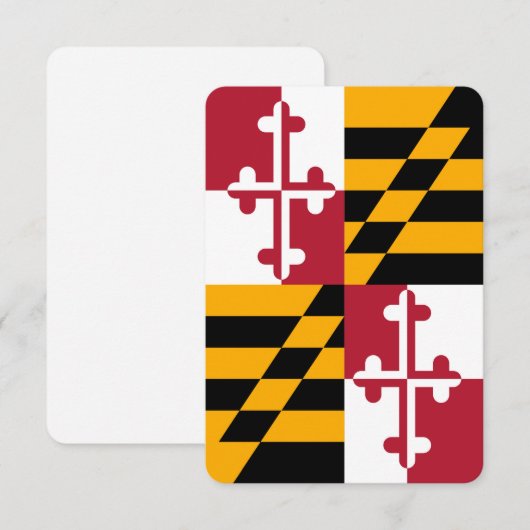 Dekoration der Maryland State Flag Colors (Vorne/Hinten)