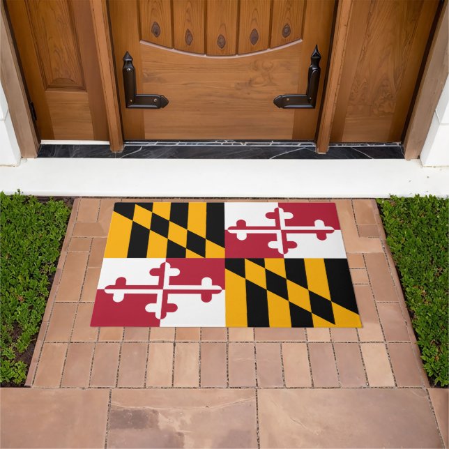 Dekoration der Maryland State Flag Colors Fußmatte (Außenbereich)