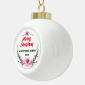 Dekoration der Minimalistischen Boho Floral Indivi Keramik Kugel-Ornament (Rechts)