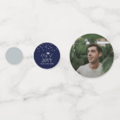 Dekoration der modernen Graduierungspartei "Navy S Konfetti (Rückseiten)