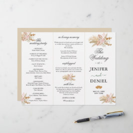 Dekoration der neutralen Palme und Pampas-Blume Ho