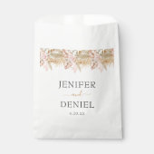 Dekoration der neutralen Palme und Pampas-Blume Ho Geschenktütchen (Vorderseite)