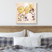 Dekoration der niedlichen Kaffeestube Leinwanddruck (Insitu (Schlafzimmer))