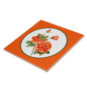 Dekoration der niedlichen Vintagen Rose Fliese (Seite)