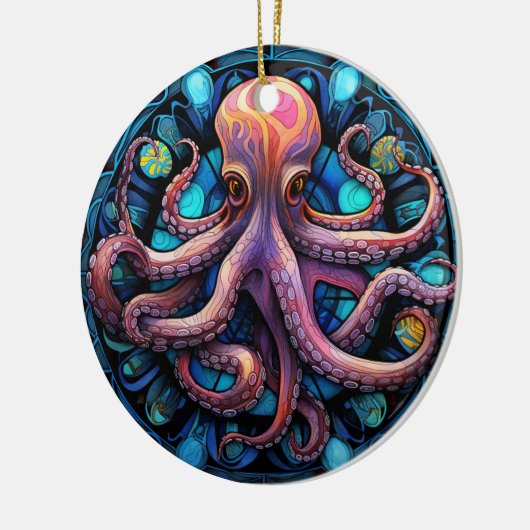 Dekoration der Octopus-Keramik (Links)