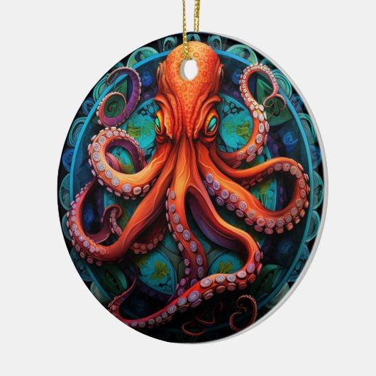 Dekoration der Octopus-Keramik (Links)