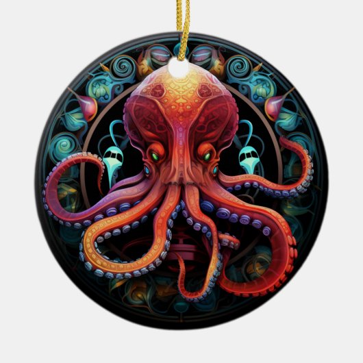 Dekoration der Octopus-Keramik (Vorne)