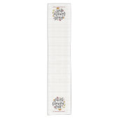 Dekoration der personalisierten Glaubensfamilie Kurzer Tischläufer (Vorderseite)