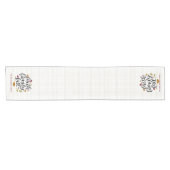 Dekoration der personalisierten Glaubensfamilie Kurzer Tischläufer (Horizontal)