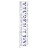 Dekoration der personalisierten Graduation Kurzer Tischläufer (Vorderseite)