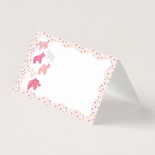 Dekoration der Platzkarte mattierter Tierkochen (Vorderseite)