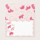 Dekoration der Platzkarte mattierter Tierkochen (Außenseite Aufgefaltet)