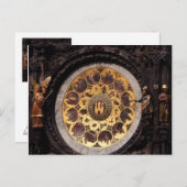 Dekoration der Prager Uhr Postkarte (Vorne/Hinten)