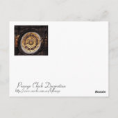 Dekoration der Prager Uhr Postkarte (Rückseite)