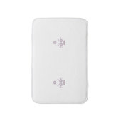 Dekoration der Rose Milk White Classic Badematte (Vorderseite Vertikal)