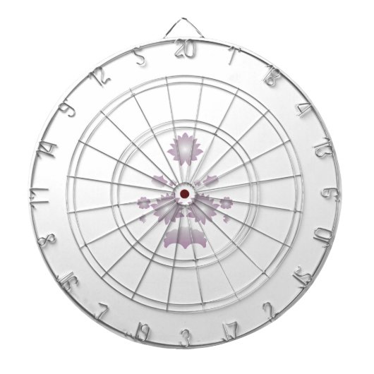 Dekoration der Rose Milk White Classic Dartscheibe (vorne)