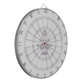 Dekoration der Rose Milk White Classic Dartscheibe (Vorderseite Links)