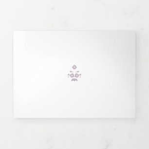 Dekoration der Rose Milk White Classic Dreifach Gefaltete Karte