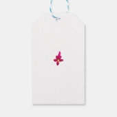 Dekoration der Rose Milk White Classic Geschenkanhänger (Rückseite)