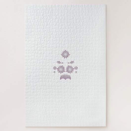 Dekoration der Rose Milk White Classic Puzzle (Vertikal)