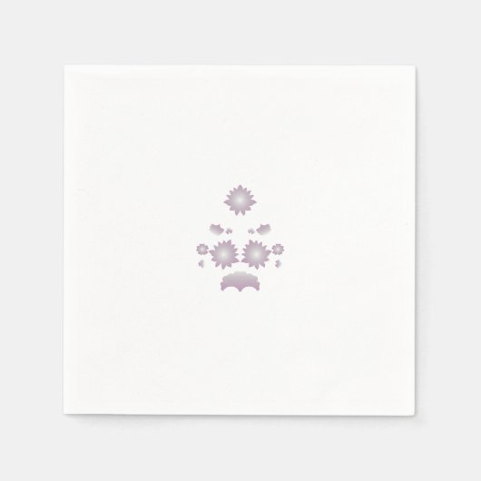 Dekoration der Rose Milk White Classic Serviette (Vorderseite)