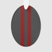 Dekoration der roten Racing Stripes im Burgundy-St (Rückseite)