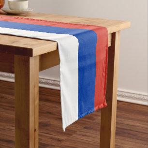 Dekoration der russischen Flagge & Sporthalle / Ru Kurzer Tischläufer