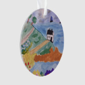 Dekoration der Sommerküste und Blume Akrylbaum (Vorderseite)