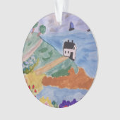 Dekoration der Sommerküste und Blume Akrylbaum (Vorderseite)