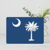 Dekoration der Staatsflagge von South Carolina (Stehend Vorderseite)