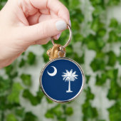 Dekoration der Staatsflagge von South Carolina Schlüsselanhänger (Hand)