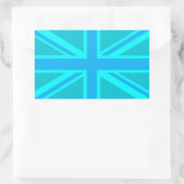 Dekoration der türkisfarbenen Flagge Rechteckiger Aufkleber (Tasche)