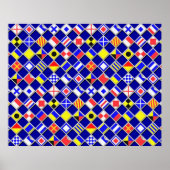 Dekoration der überprüften Nautical Signal Flags (Vorne)