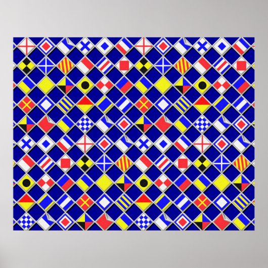 Dekoration der überprüften Nautical Signal Flags (Vorne)