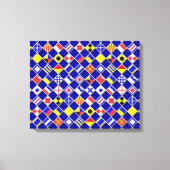 Dekoration der überprüften Nautical Signal Flags Leinwanddruck (Vorderseite)