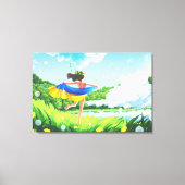 Dekoration der ukrainischen Landschaft Leinwand (Vorderseite)