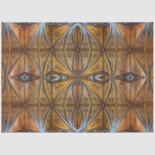 Dekoration der Vintagen antiken gotischen Kathedra Seidenpapier (Vorderseite)