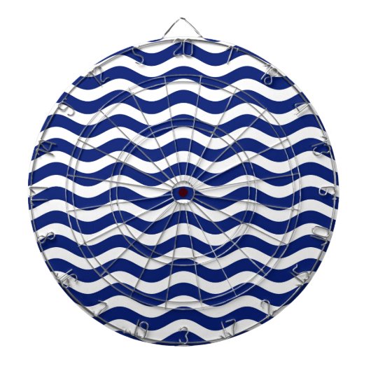 Dekoration der Wavy Navy Stripes Dartscheibe (vorne)
